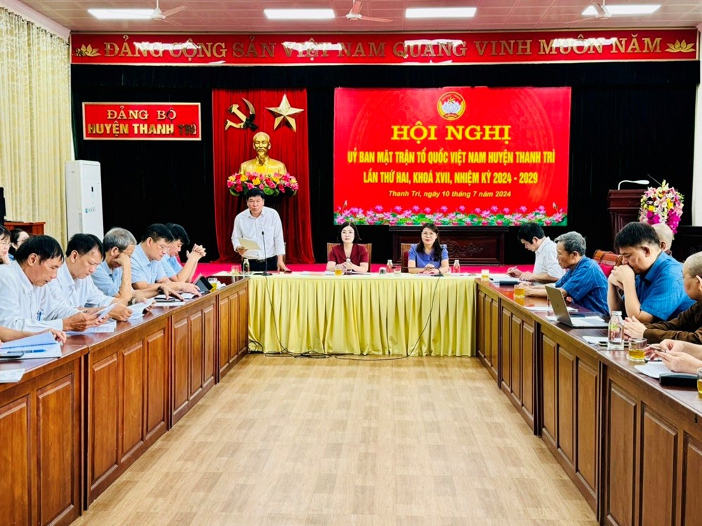 UBMTTQ Việt Nam huyện Thanh Trì khóa XVII, nhiệm kỳ 2024-2029 tổ chức hội nghị lần thứ 2  - ảnh 1