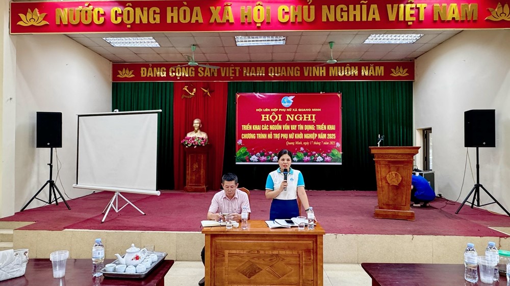 Xã Quang Minh: Triển khai nguồn vốn vay tín dụng hỗ trợ phụ nữ phát triển kinh tế - ảnh 2