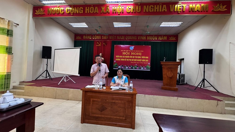 Xã Quang Minh: Triển khai nguồn vốn vay tín dụng hỗ trợ phụ nữ phát triển kinh tế - ảnh 3