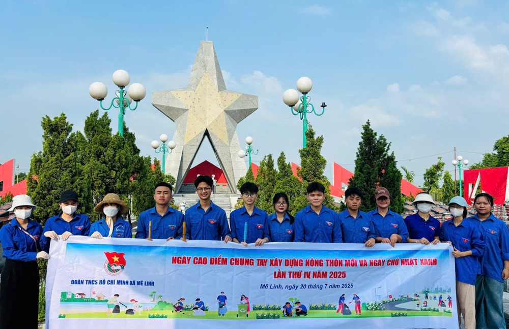 Xã Mê Linh: Ra quân hưởng ứng “Ngày cuối tuần xanh” tri ân các anh hùng, liệt sĩ - ảnh 5