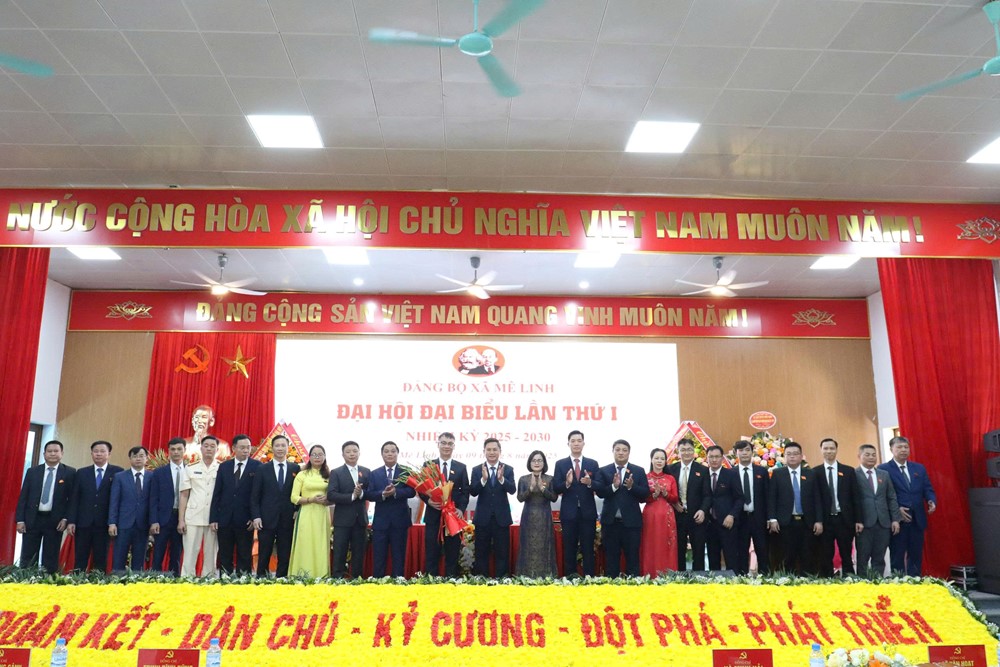 Đại hội đại biểu Đảng bộ xã Mê Linh lần thứ I, nhiệm kỳ 2025-2030 thành công tốt đẹp - ảnh 7