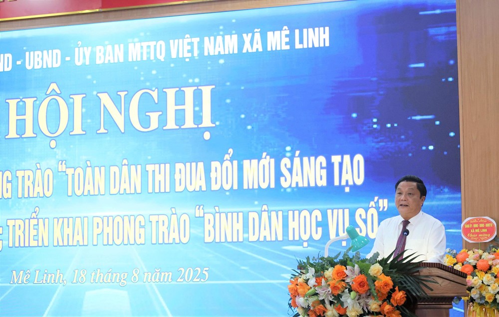 Xã Mê Linh: Phát động phong trào “Toàn dân thi đua đổi mới sáng tạo và chuyển đổi số“ - ảnh 1