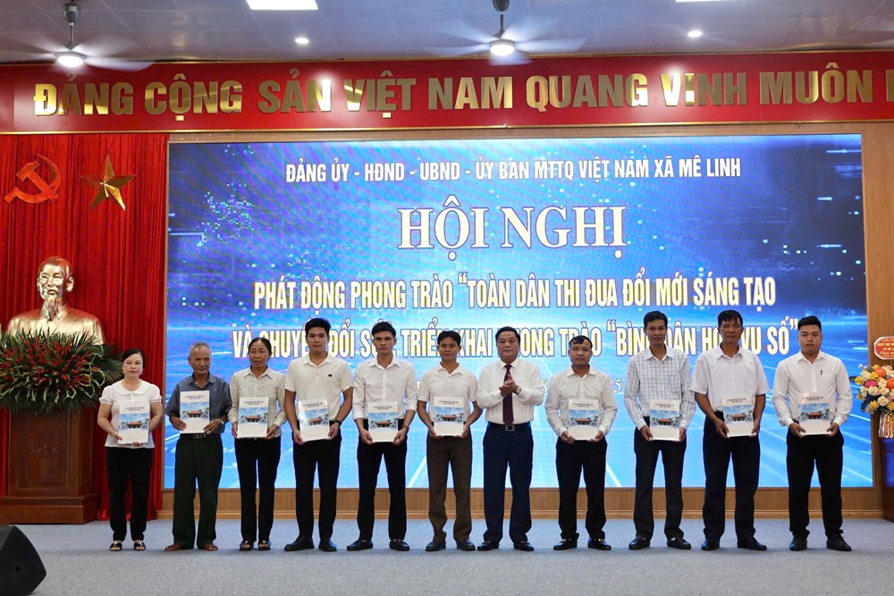 Xã Mê Linh: Phát động phong trào “Toàn dân thi đua đổi mới sáng tạo và chuyển đổi số“ - ảnh 6