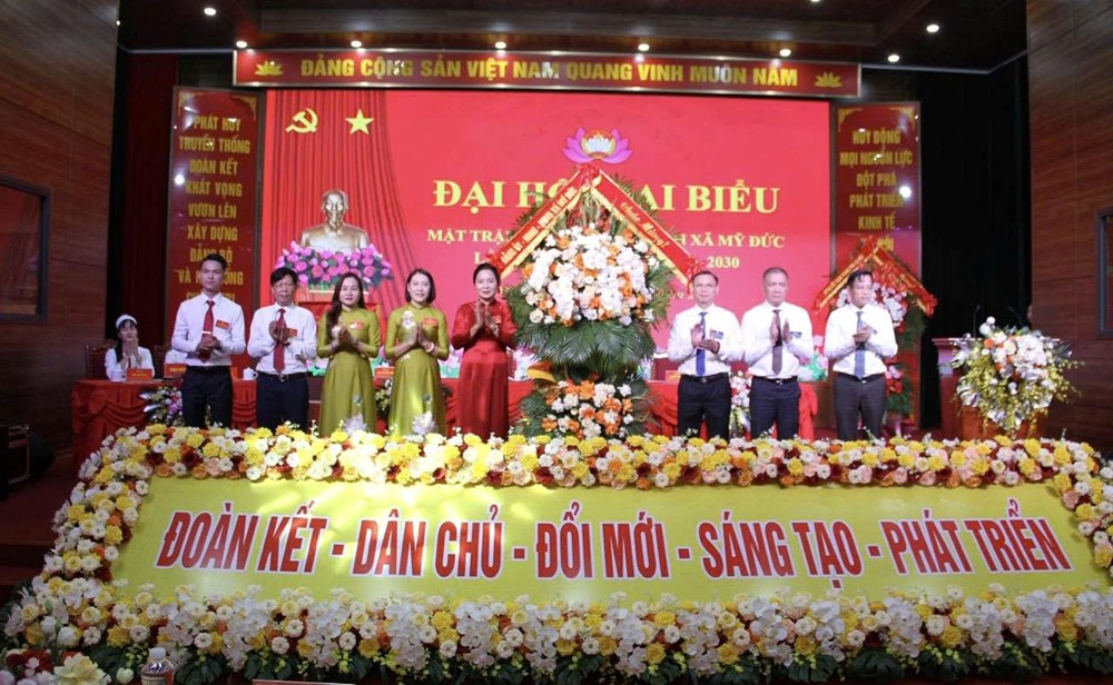 Đại hội Mặt trận Tổ quốc xã Mỹ Đức lần thứ I: Phát huy sức mạnh đại đoàn kết toàn dân tộc - ảnh 2