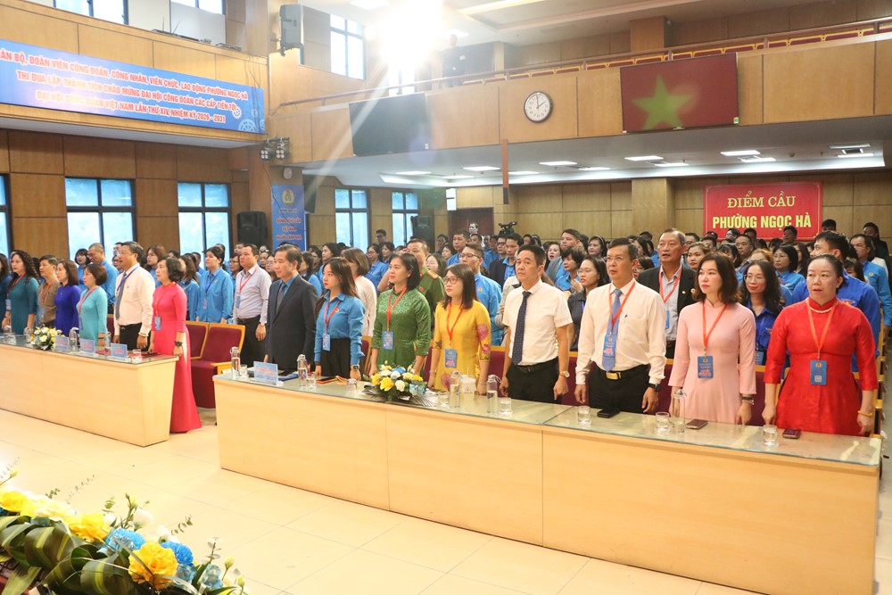 Đại hội Công đoàn phường Ngọc Hà lần thứ I, nhiệm kỳ 2025-2030: “Đoàn kết - Dân chủ - Kỷ cương - Đổi mới - Phát triển” - ảnh 1