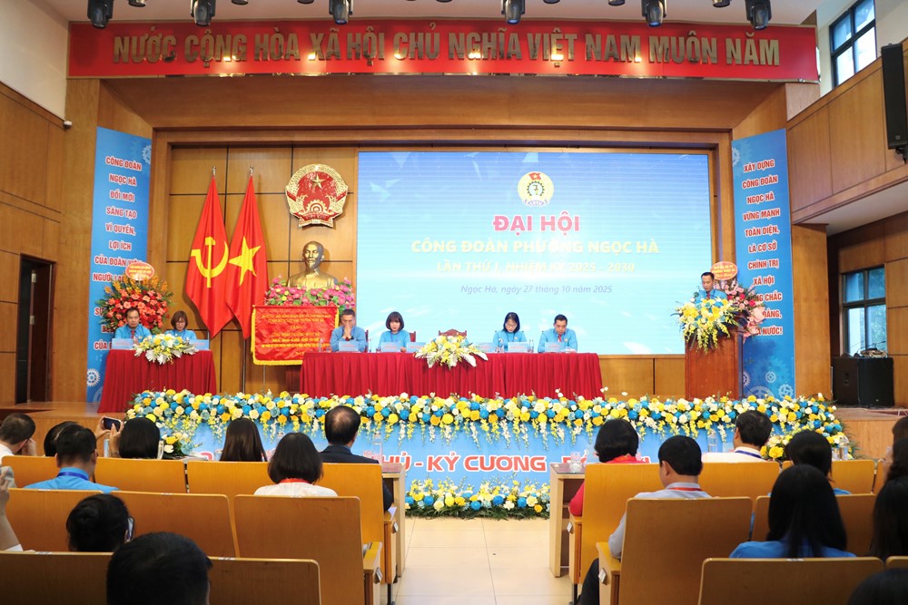 Đại hội Công đoàn phường Ngọc Hà lần thứ I, nhiệm kỳ 2025-2030: “Đoàn kết - Dân chủ - Kỷ cương - Đổi mới - Phát triển” - ảnh 3