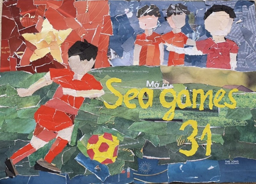 Thiếu nhi Ba Đình vẽ tranh chào SEA Games 31 - ảnh 8