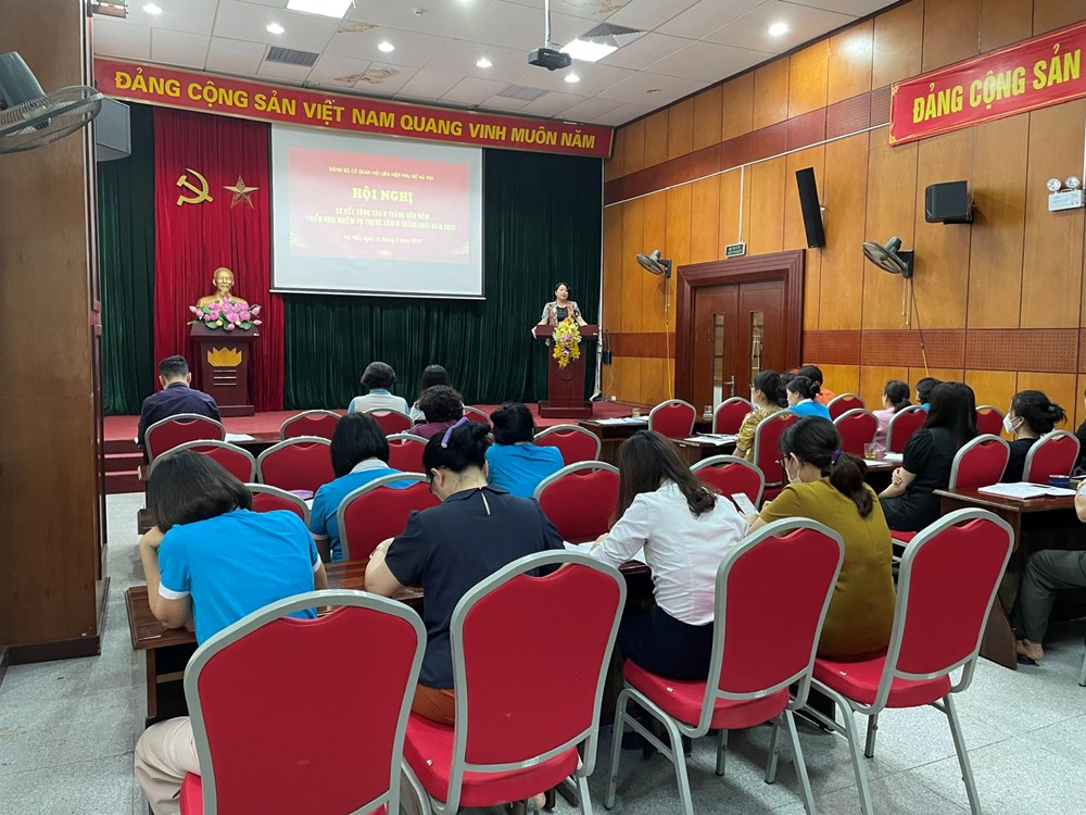 Đảng bộ cơ quan  Hội LHPN Hà Nội: Sơ kết công tác Đảng 6 tháng đầu năm 2022 - ảnh 1