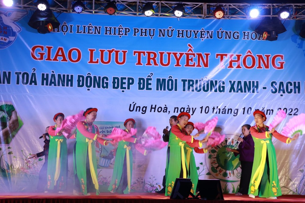 Hội LHPN huyện Ứng Hòa:  “Lan tỏa hành động đẹp để môi trường xanh, sạch hơn” - ảnh 4