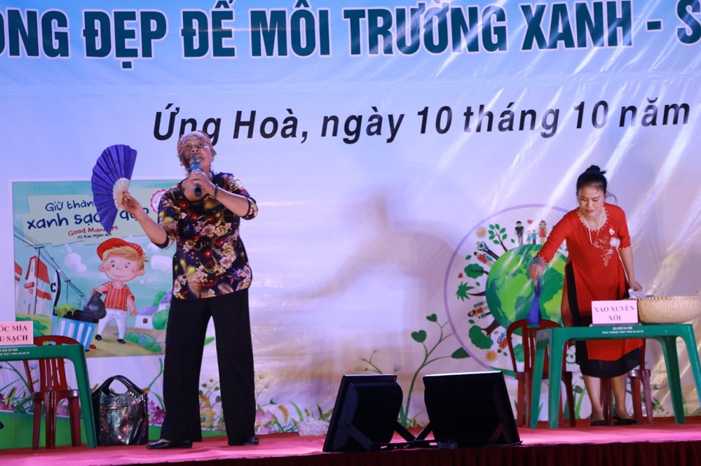 Hội LHPN huyện Ứng Hòa:  “Lan tỏa hành động đẹp để môi trường xanh, sạch hơn” - ảnh 3