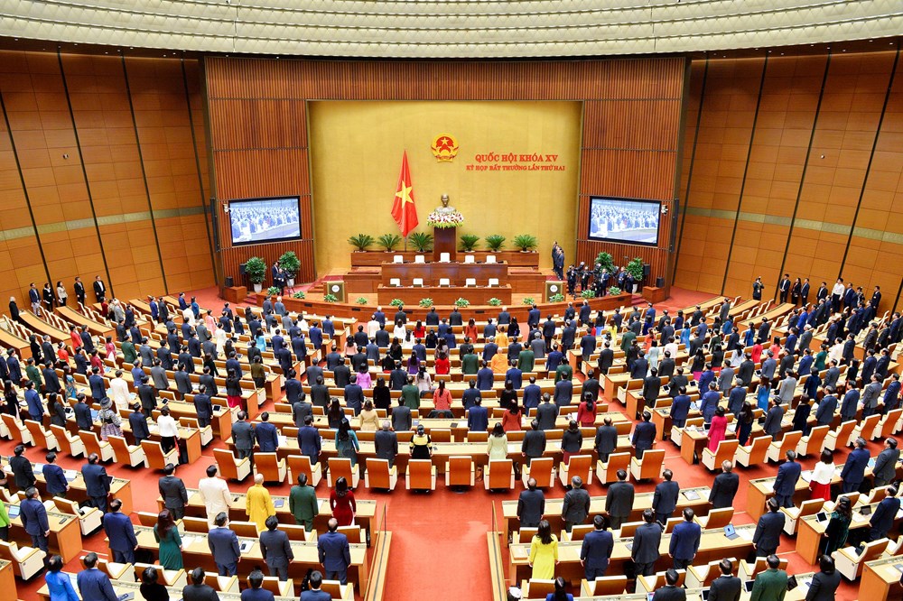 Khai mạc kỳ họp  Quốc hội bất thường lần thứ 2, Quốc hội khóa XV - ảnh 1