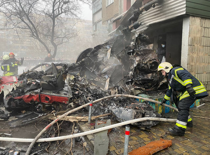 Trực thăng rơi ở ngoại ô Kiev, Bộ trưởng Bộ Nội vụ Ukraine thiệt mạng - ảnh 1