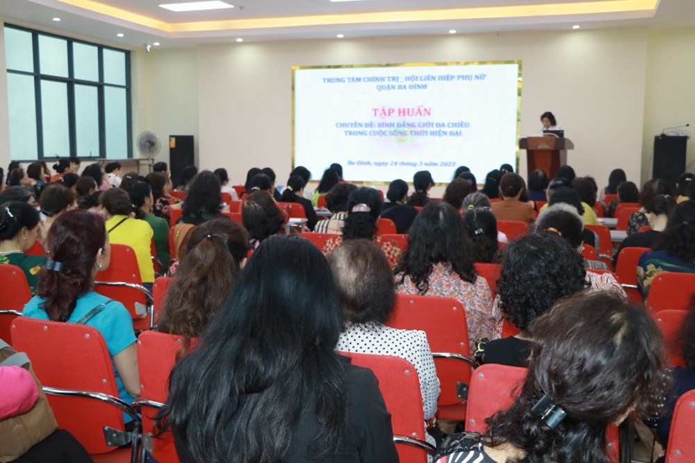 Hội LHPN quận Ba Đình: Phối hợp tổ chức hội nghị tập huấn về bình đẳng giới đa chiều - ảnh 3