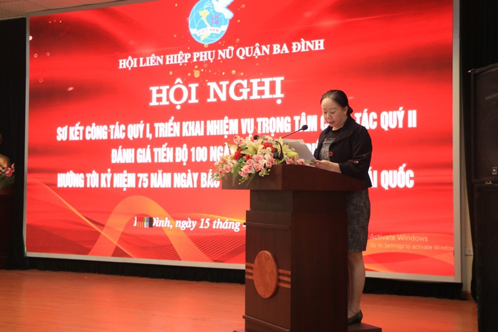 Hội LHPN quận Ba Đình:  Nỗ lực tiếp tục thực hiện thắng lợi công tác quý II năm 2023 - ảnh 1