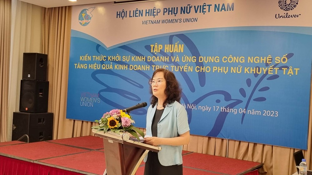 Hội LHPN Việt Nam: Tập huấn ứng dụng công nghệ số tăng hiệu quả kinh doanh trực tuyến cho phụ nữ khuyết tật - ảnh 1