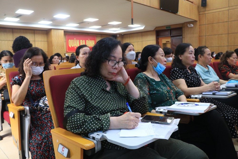 Hội LHPN quận Ba Đình:Tập huấn nghiệp vụ công tác Hội phụ nữ năm 2023 - ảnh 3