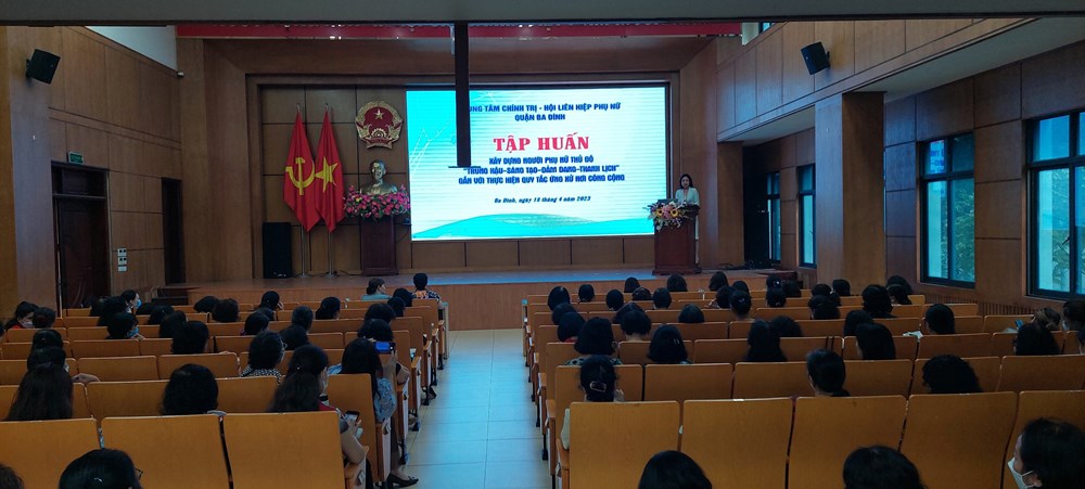 Hội LHPN quận Ba Đình:Tập huấn nghiệp vụ công tác Hội phụ nữ năm 2023 - ảnh 1