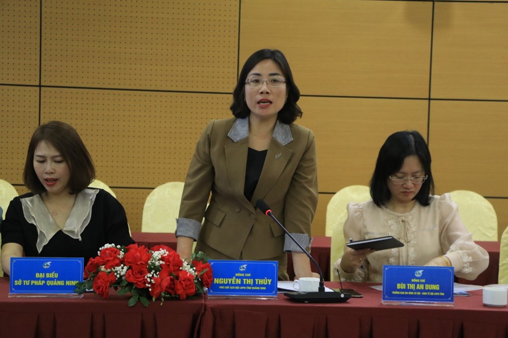 Trao đổi kinh nghiệm triển khai mô hình liên ngành hỗ trợ phòng, chống bạo lực đối với phụ nữ và trẻ em tại Quảng Ninh - ảnh 6