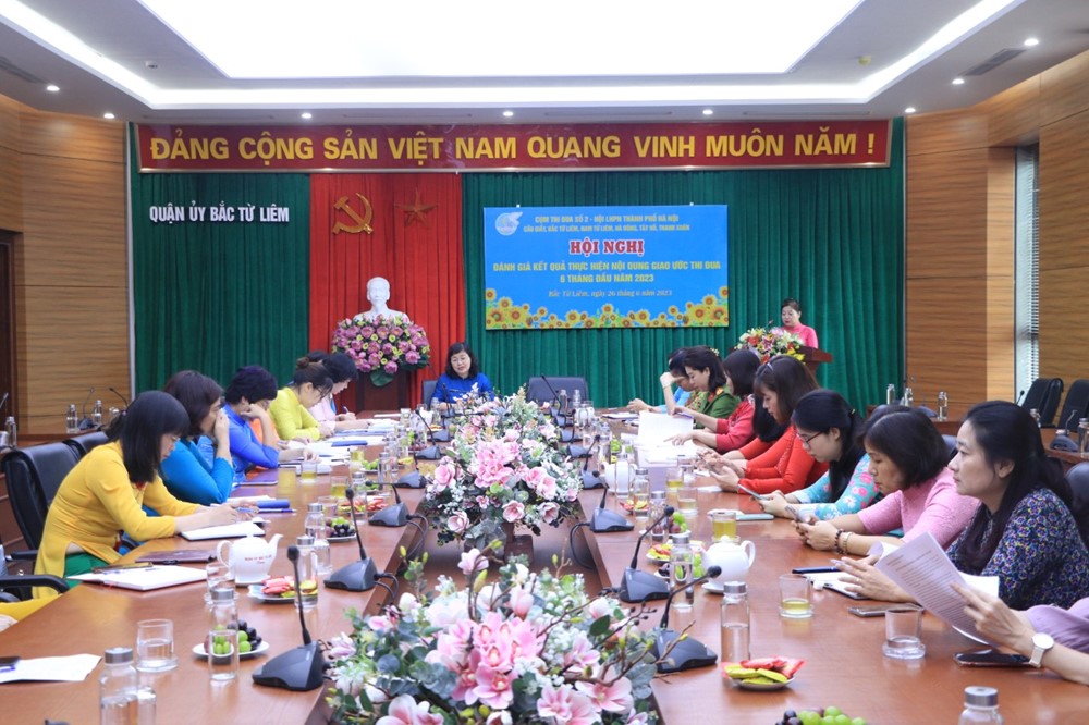 Cụm thi đua số 2, Hội LHPN Hà Nội: Đánh giá kết quả thực hiện nội dung giao ước thi đua 6 tháng đầu năm 2023 - ảnh 6