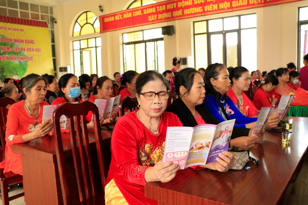 Nâng cao nhận thức cộng đồng về ung thư vú, ung thư cổ tử cung tại xã Viên Nội, Ứng Hòa - ảnh 3