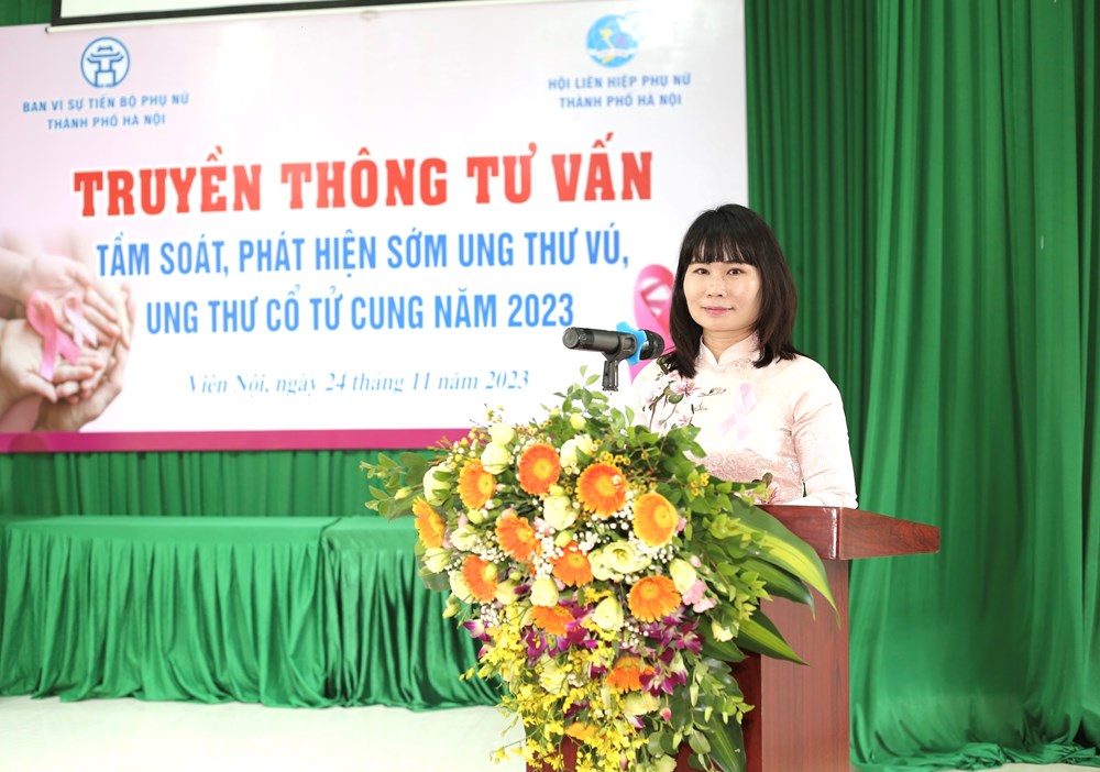 Nâng cao nhận thức cộng đồng về ung thư vú, ung thư cổ tử cung tại xã Viên Nội, Ứng Hòa - ảnh 2