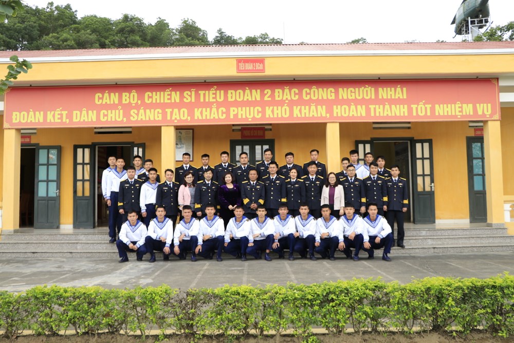 Hội LHPN Hà Nội: Thăm, chúc Tết Lữ đoàn đặc công hải quân 126 và các đơn vị trực thuộc Lữ đoàn - ảnh 14