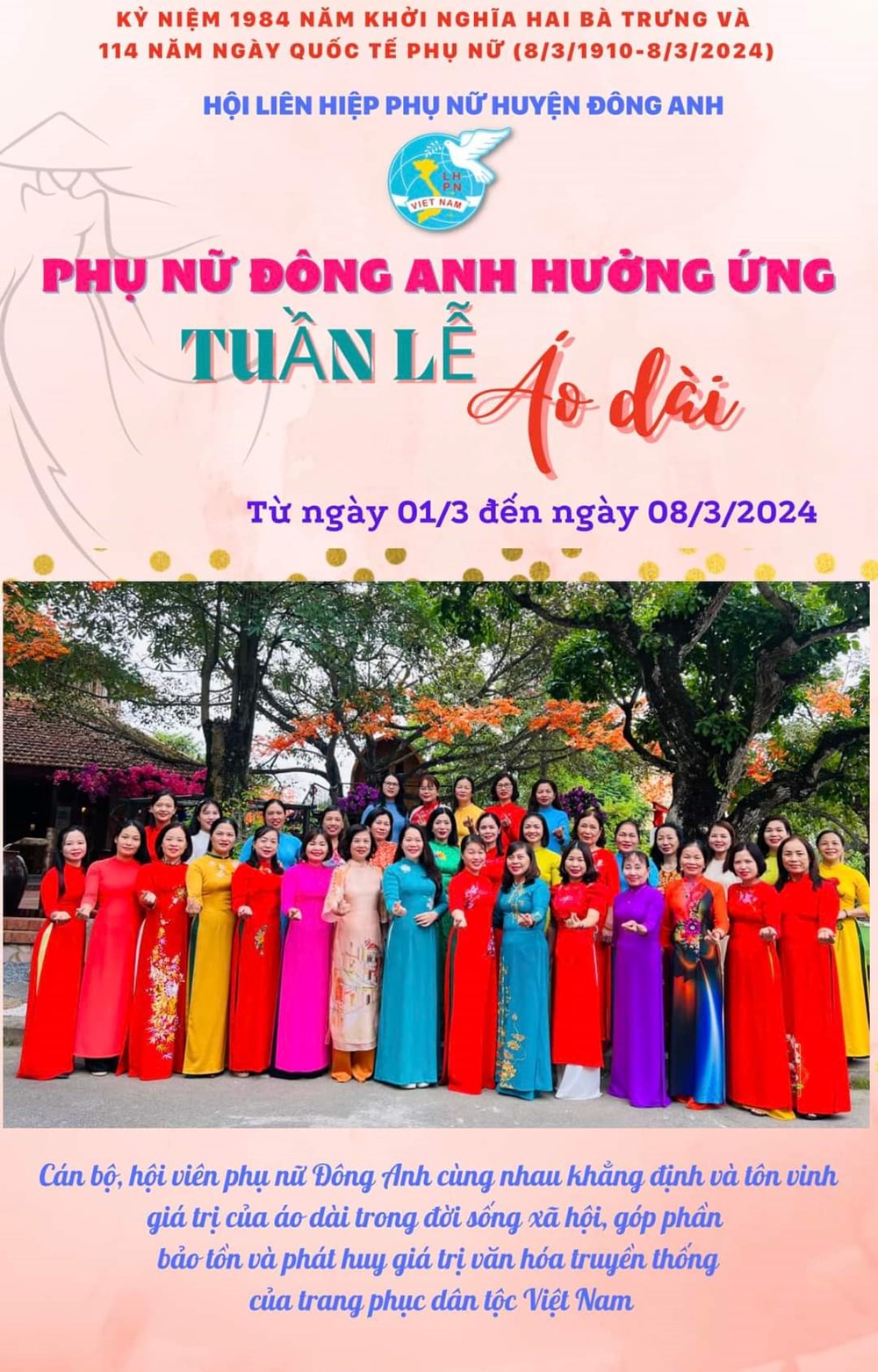 Các cấp Hội LHPN Hà Nội: Tự hào tôn vinh áo dài trong “Tuần lễ áo dài” năm 2024 - ảnh 10