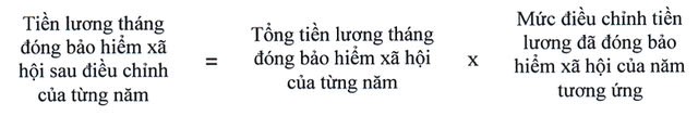 Mức điều chỉnh tiền lương và thu nhập tháng đã đóng BHXH - ảnh 2