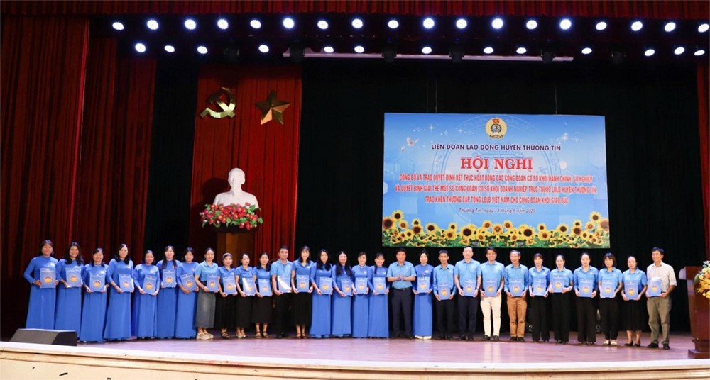 Giải thể, kết thúc hoạt động của các Công đoàn cơ sở tại Thường Tín - ảnh 1