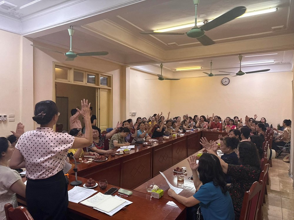 Hội LHPN phường Giảng Võ: Quyết tâm xây dựng tổ chức Hội vững mạnh, gần dân, vì phụ nữ - ảnh 2