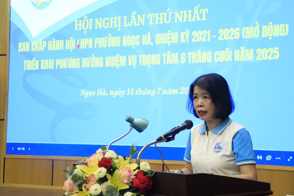 Hội LHPN phường Ngọc Hà: Quyết tâm chung sức, đồng lòng hoàn thành vượt mức và toàn diện các chỉ tiêu thi đua - ảnh 3