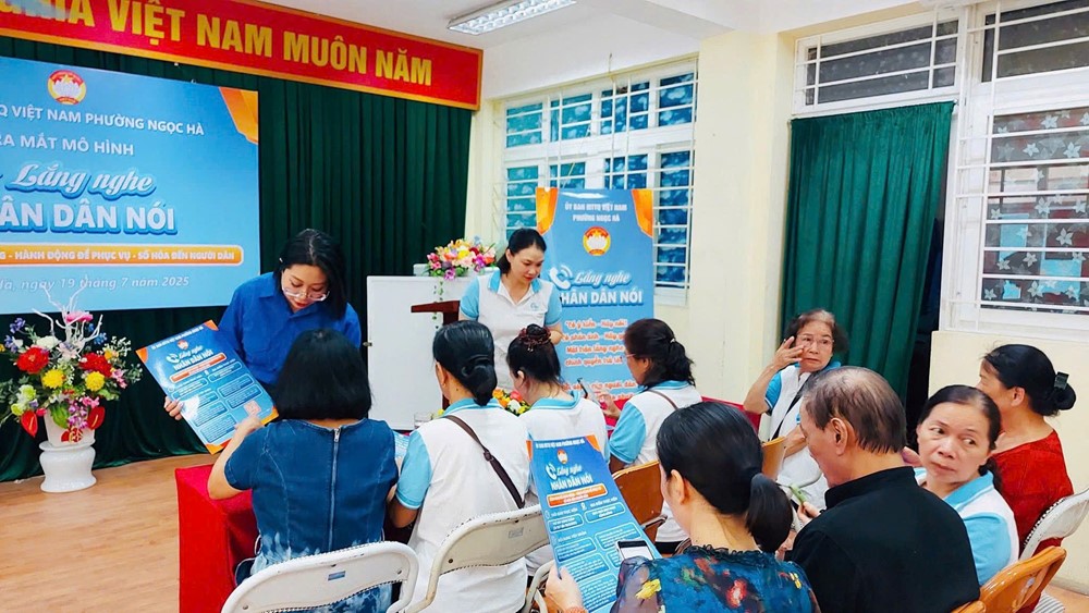 Hội LHPN phường Ngọc Hà: Đồng hành lắng nghe tiếng nói phụ nữ trong mô hình “Lắng nghe Nhân dân nói” - ảnh 5
