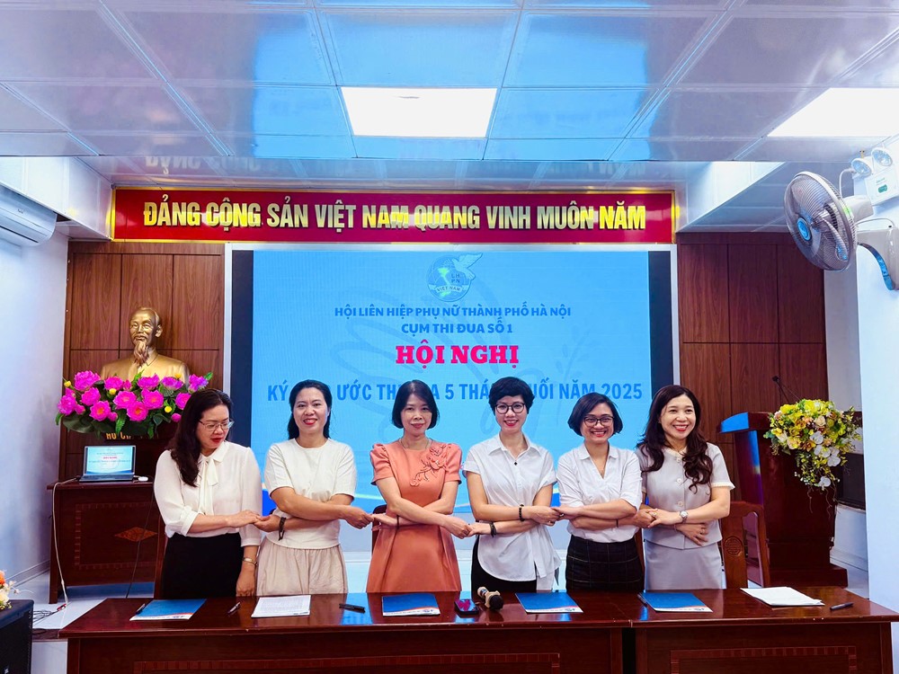 Cụm Thi đua số 1 - Hội LHPN thành phố Hà Nội: Ký giao ước thi đua với 5 nội dung trọng tâm - ảnh 4