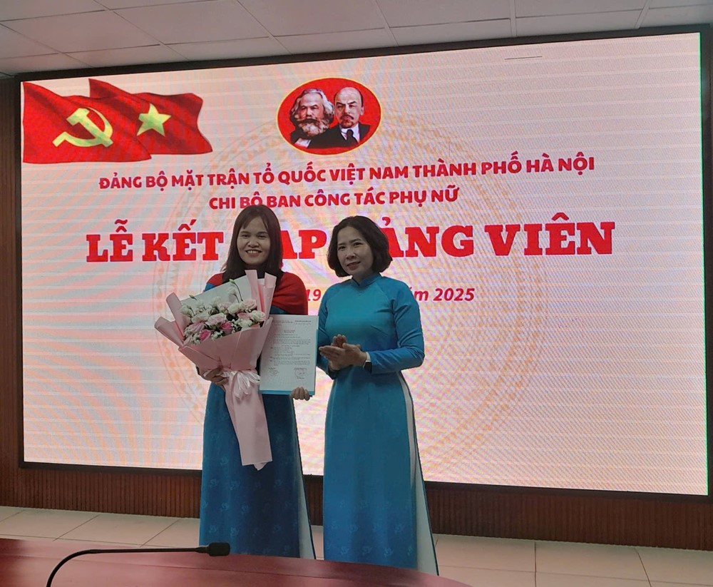 Chi bộ Ban Công tác Phụ nữ: Kết nạp Đảng cho quần chúng ưu tú - ảnh 1