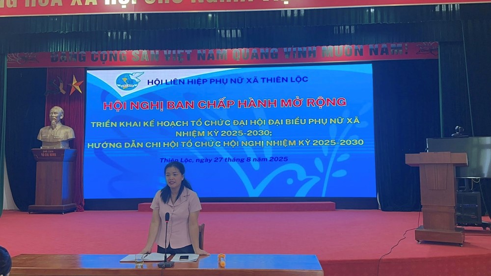 Hội LHPN xã Thiên Lộc: Triển khai kế hoạch tổ chức Đại hội đại biểu Phụ nữ xã nhiệm kỳ 2025-2030 - ảnh 2