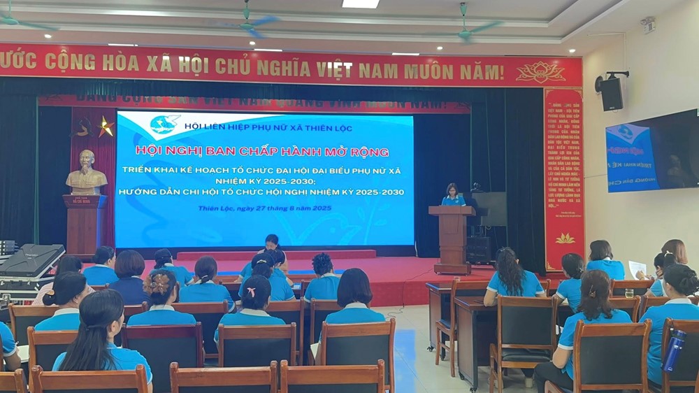 Hội LHPN xã Thiên Lộc: Triển khai kế hoạch tổ chức Đại hội đại biểu Phụ nữ xã nhiệm kỳ 2025-2030 - ảnh 3