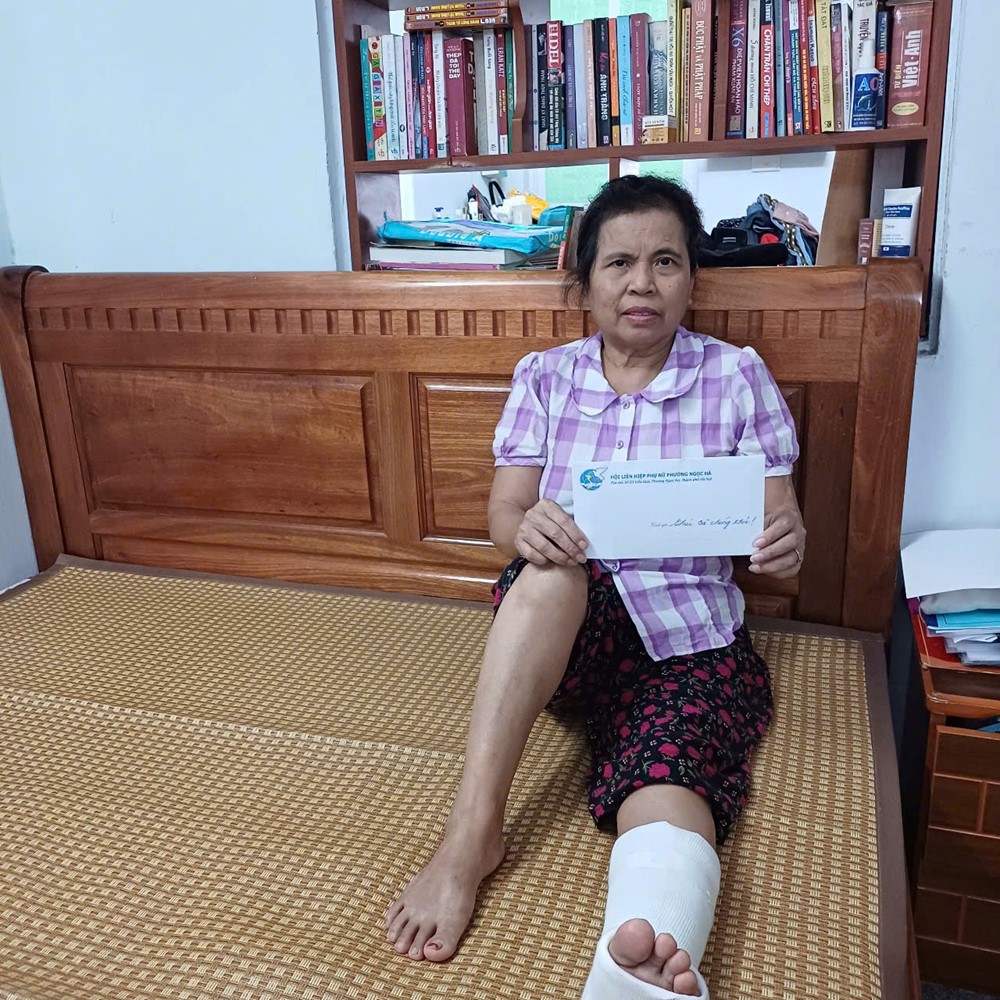 Lời cảm ơn của Chi hội trưởng bị thương khi làm nhiệm vụ phục vụ Đại lễ A80 dành cho tổ chức Hội - ảnh 1