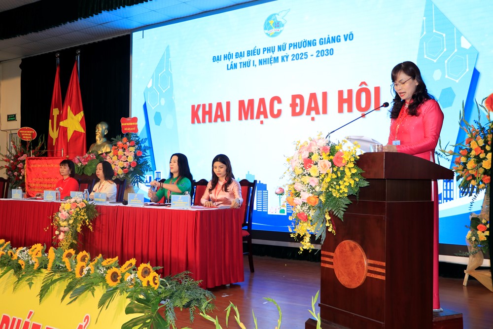 Đại hội đại biểu phụ nữ phường Giảng Võ nhiệm kỳ 2025-2030 thành công rực rỡ - ảnh 4