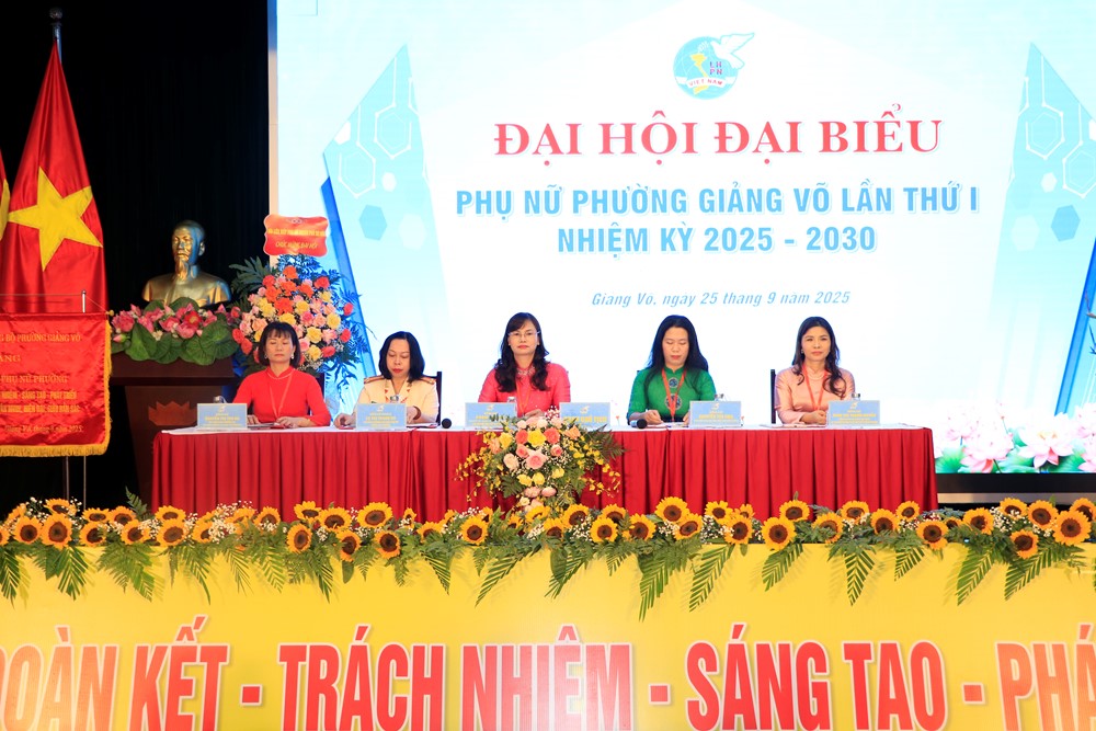 Đại hội đại biểu phụ nữ phường Giảng Võ nhiệm kỳ 2025-2030 thành công rực rỡ - ảnh 5