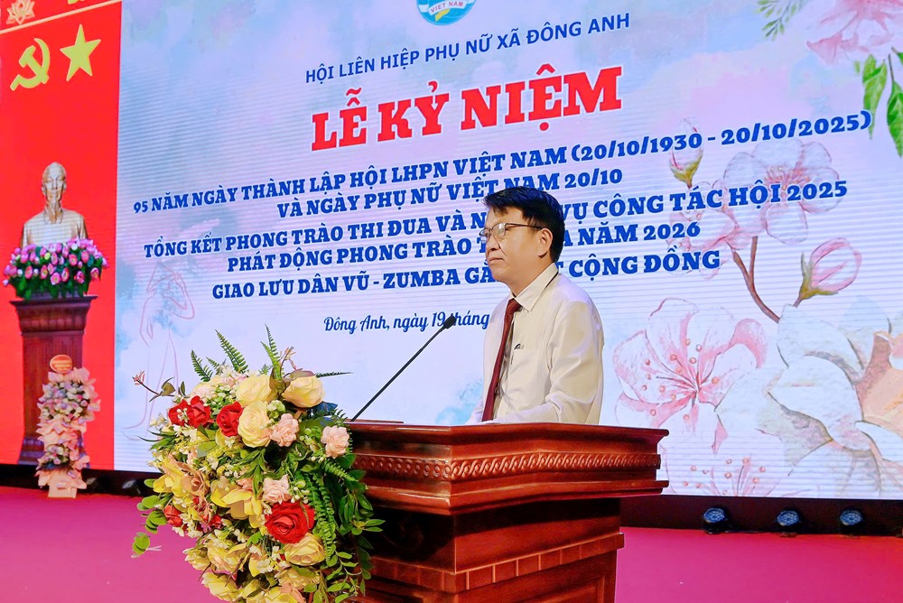 Hội LHPN xã Đông Anh: Long trọng tổ chức kỷ niệm 95 năm ngày thành lập Hội LHPN Việt Nam - ảnh 5