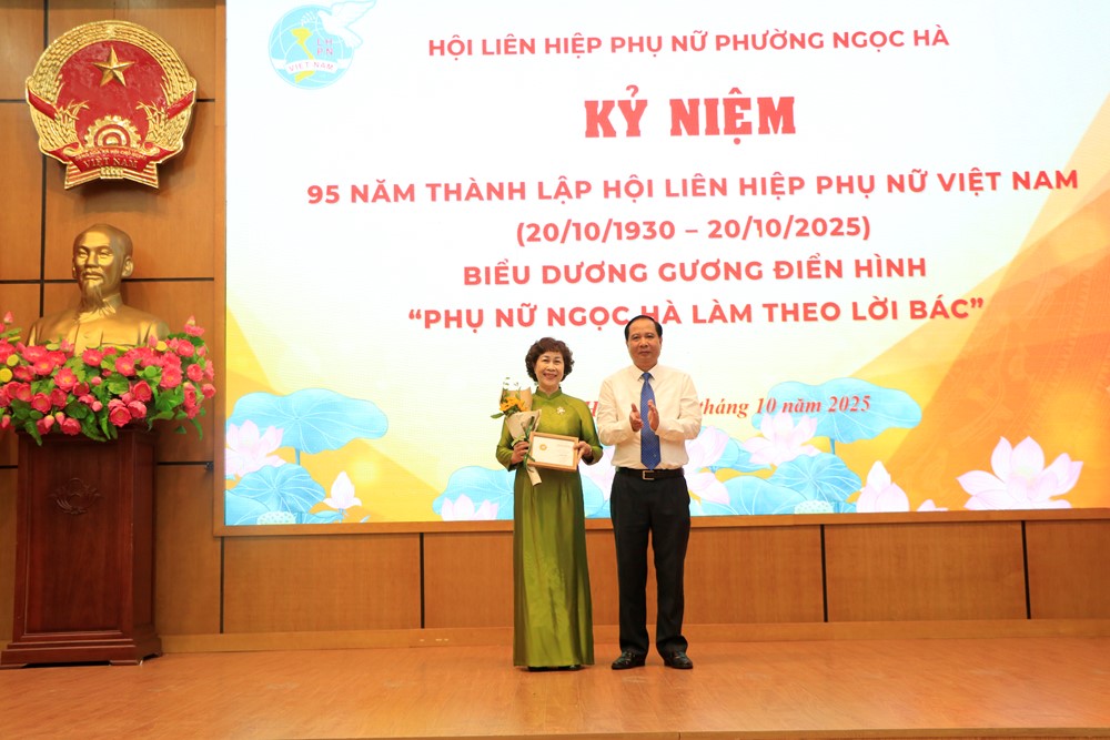 Mỗi phụ nữ Ngọc Hà phấn đấu trở thành một hình ảnh đẹp của người phụ nữ Việt Nam hiện đại - ảnh 7