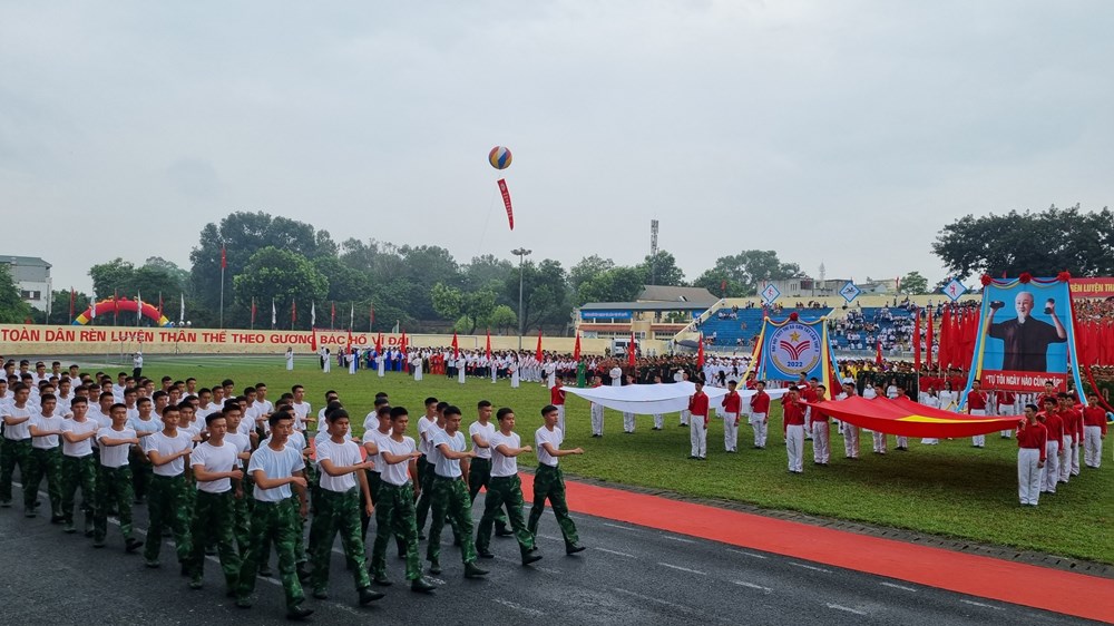 Thị xã Sơn Tây khai mạc Đại hội Thể dục thể thao lần thứ X năm 2022 - ảnh 1