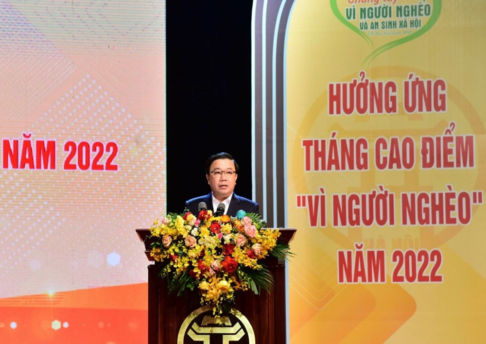 Hà Nội phát động Tháng cao điểm ‘Vì người nghèo” và an sinh xã hội năm 2022 - ảnh 2
