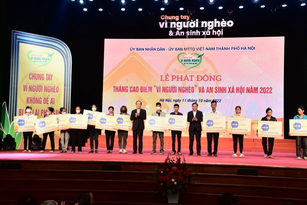 Hà Nội phát động Tháng cao điểm ‘Vì người nghèo” và an sinh xã hội năm 2022 - ảnh 6
