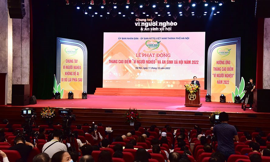 Hà Nội phát động Tháng cao điểm ‘Vì người nghèo” và an sinh xã hội năm 2022 - ảnh 1