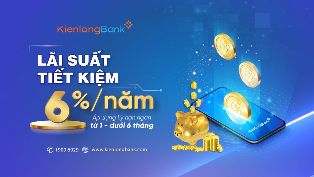 KienlongBank điều chỉnh lãi suất ngắn hạn lên tối đa 6%/năm - ảnh 1