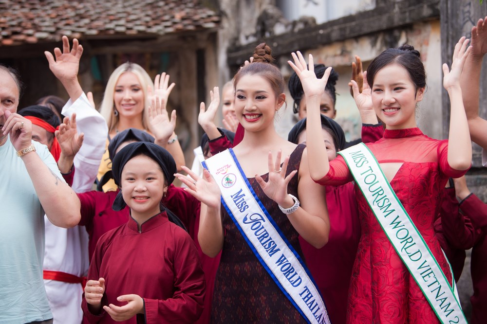 Thí sinh Hoa hậu Du lịch thế giới năm 2022 trải nghiệm tại Phú Thọ - ảnh 3