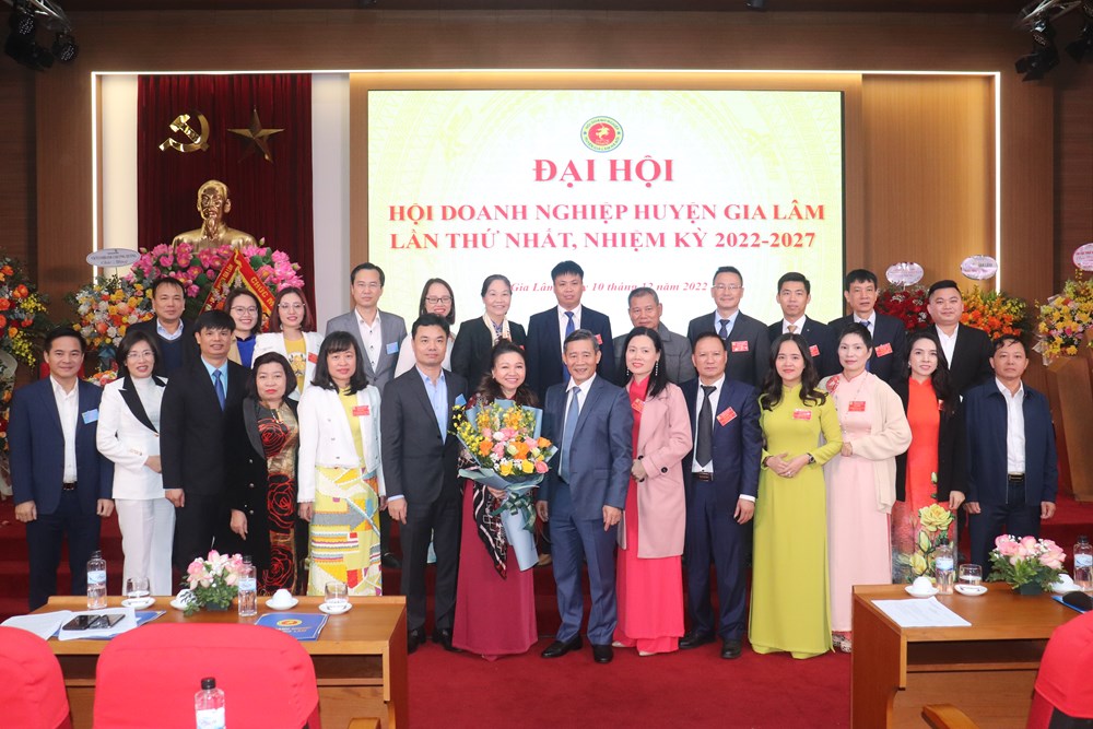 Hội Doanh nghiệp huyện Gia Lâm tổ chức Đại hội lần thứ nhất, nhiệm kỳ 2022-2027 - ảnh 5