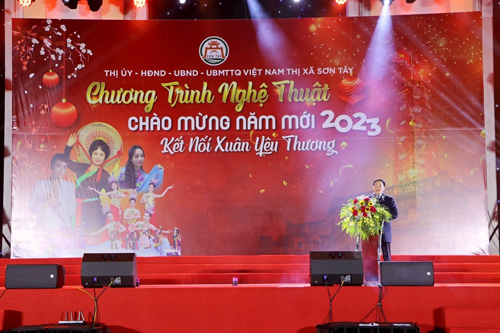 Thị xã Sơn Tây: Chào năm mới 2023 hy vọng về thành tựu lớn  - ảnh 1