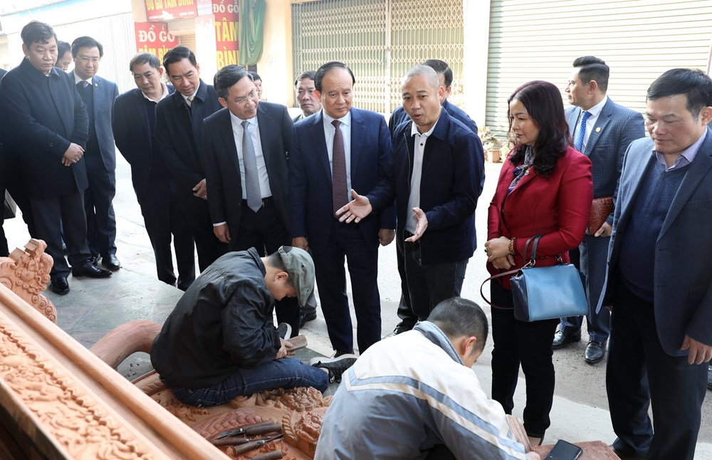 Chủ tịch HĐND thành phố Hà Nội Nguyễn Ngọc Tuấn thăm, động viên sản xuất tại Thường Tín - ảnh 1